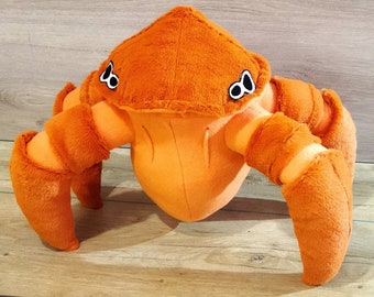 Crabe de tête de la reine. Gonarch. Crabe de tête. Demi-vie.  Grand jouet en peluche. Taille 17 pouces