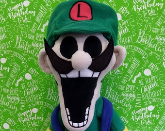 Plush to order. Mr.L exe. Mario exe.  Mario's Madness. Large plush toy. Size 21.5 inch(55 cm)