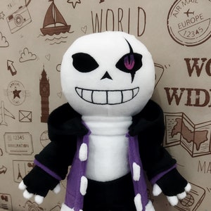 Dust Sans. Undertale. Large Plush Toy. Size 14 Inch 