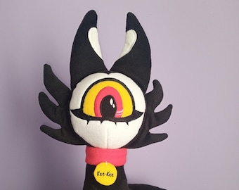 KeeKee. Hazbin hotel. Helluva Boss. Large plush toy. Size  15  inch