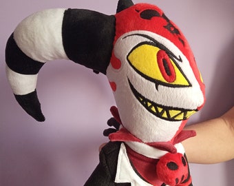 Blitzo. Helluva Boss. Hazbin hotel. Large plush toy. Size  25.5  inch