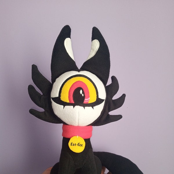 KeeKee. Hazbin hotel. Helluva Boss. Large plush toy. Size  15  inch