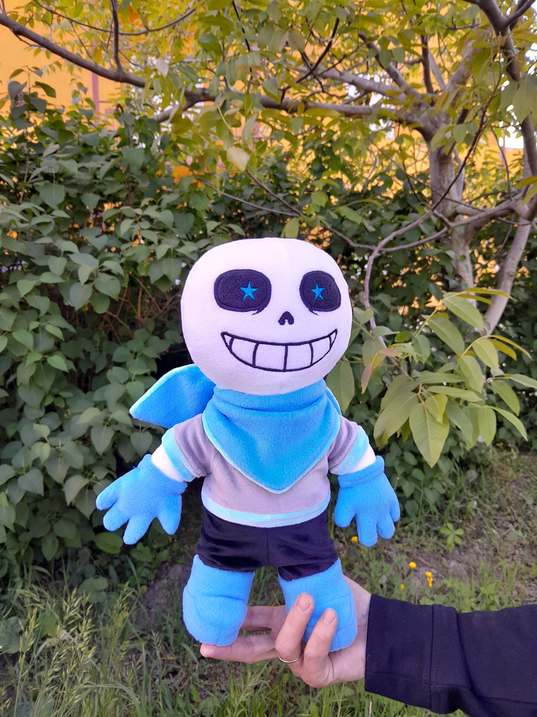 Reaper Sans. Undertale. Large Plush Toy. Size 14 Inch 