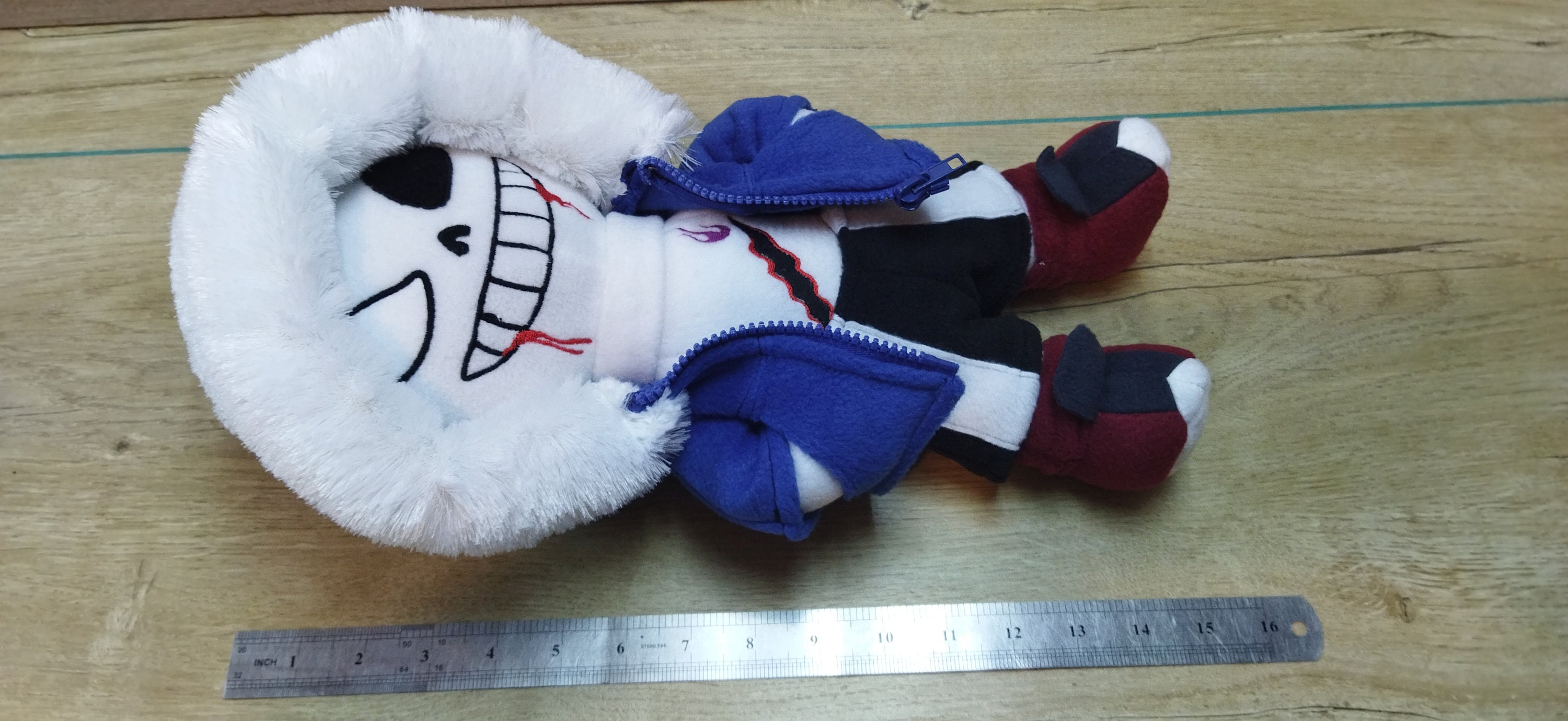 Killer Sans. Undertale. Large Plush Toy. Size 15 Inch 