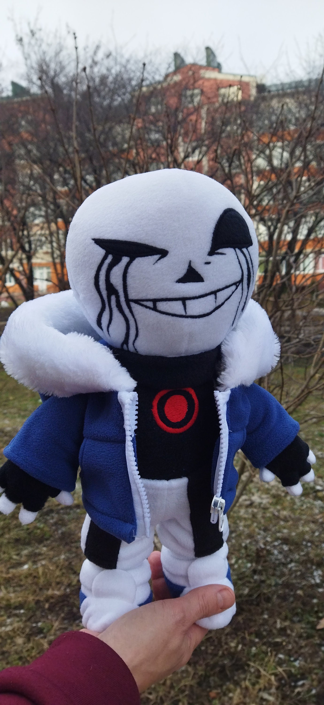 Killer Sans. Undertale. Large Plush Toy. Size 15 Inch 