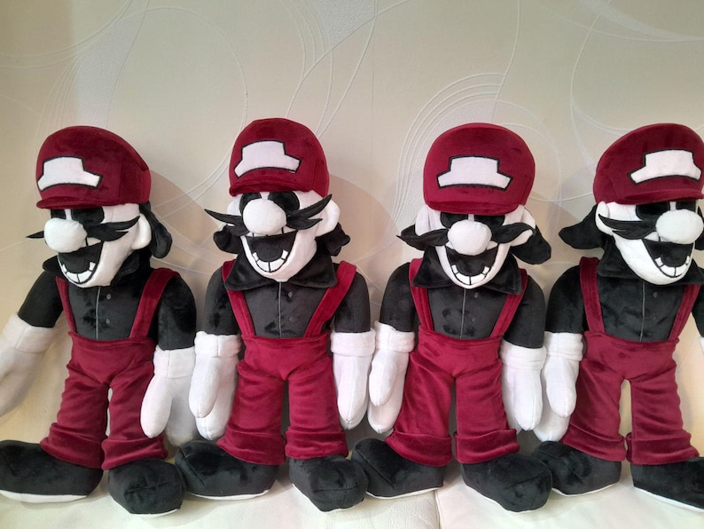 MX. Mario '85. FNF. Mario's Madness. Large plush toy. Size 19 inch(50 cm) image 8