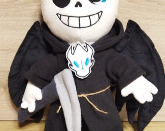 Reaper Sans. Undertale. Large Plush Toy. Size 14 Inch 