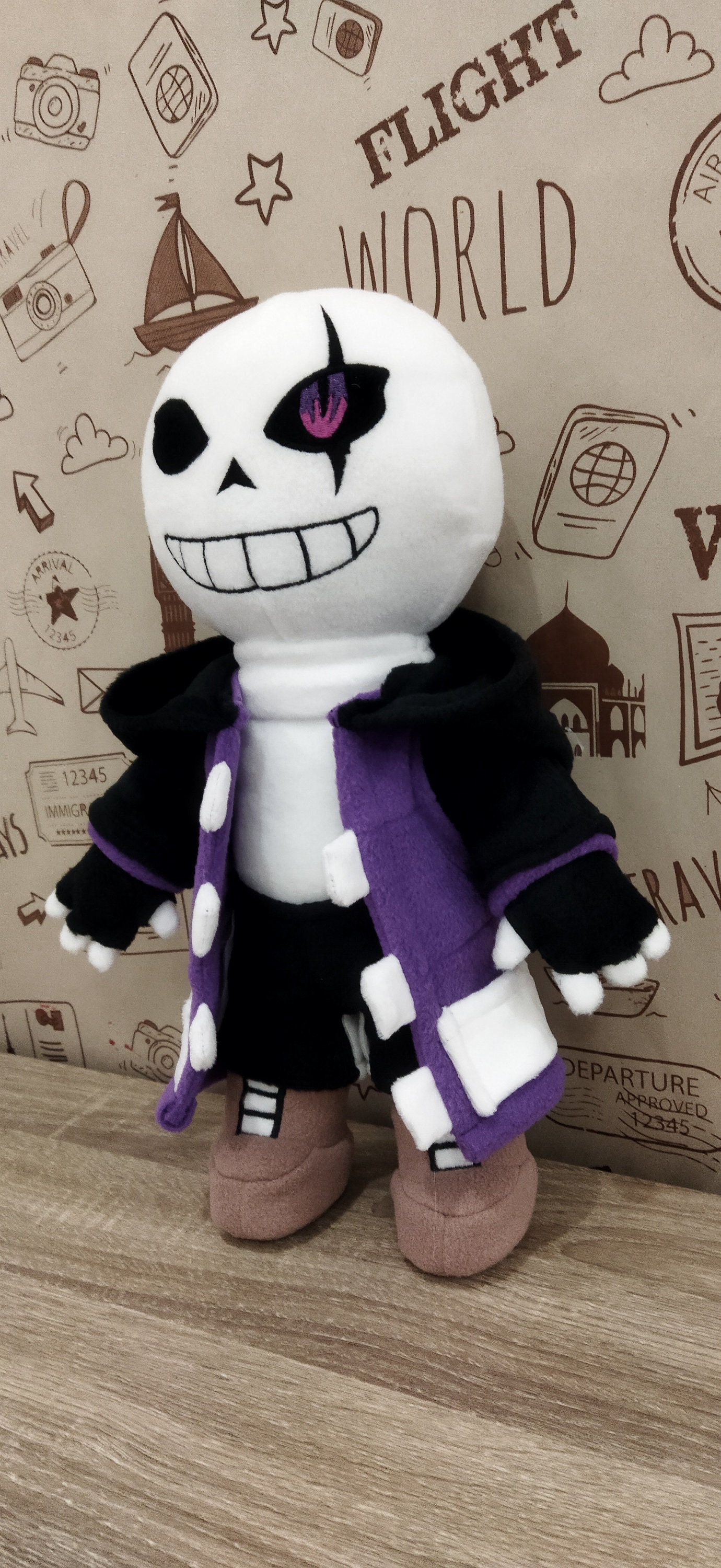 Cross Sans. Undertale. Large plush toy. Size 15 inch