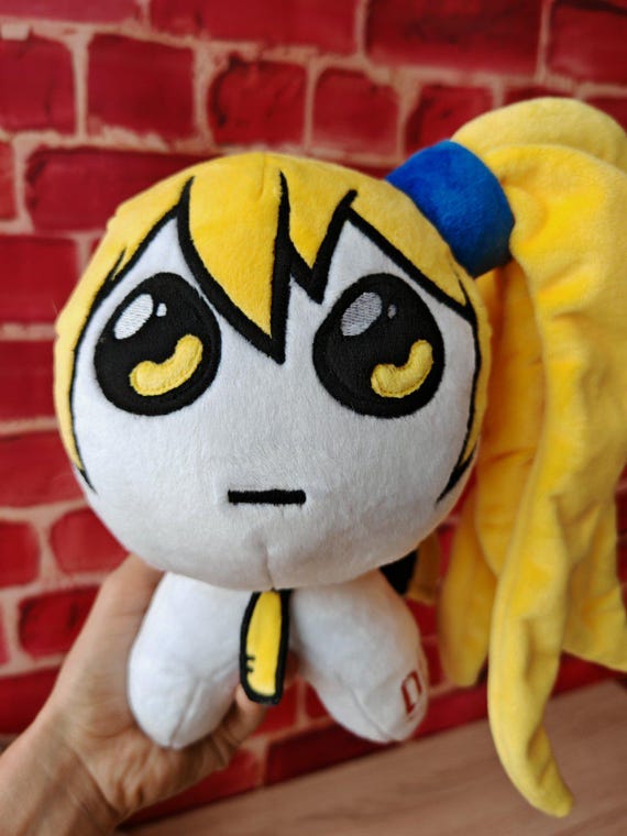 ぬいぐるみ HT YIPPEEE秋田ねる。 亞北ネル。うーん。ぬいぐるみ。サイズ 9 インチ