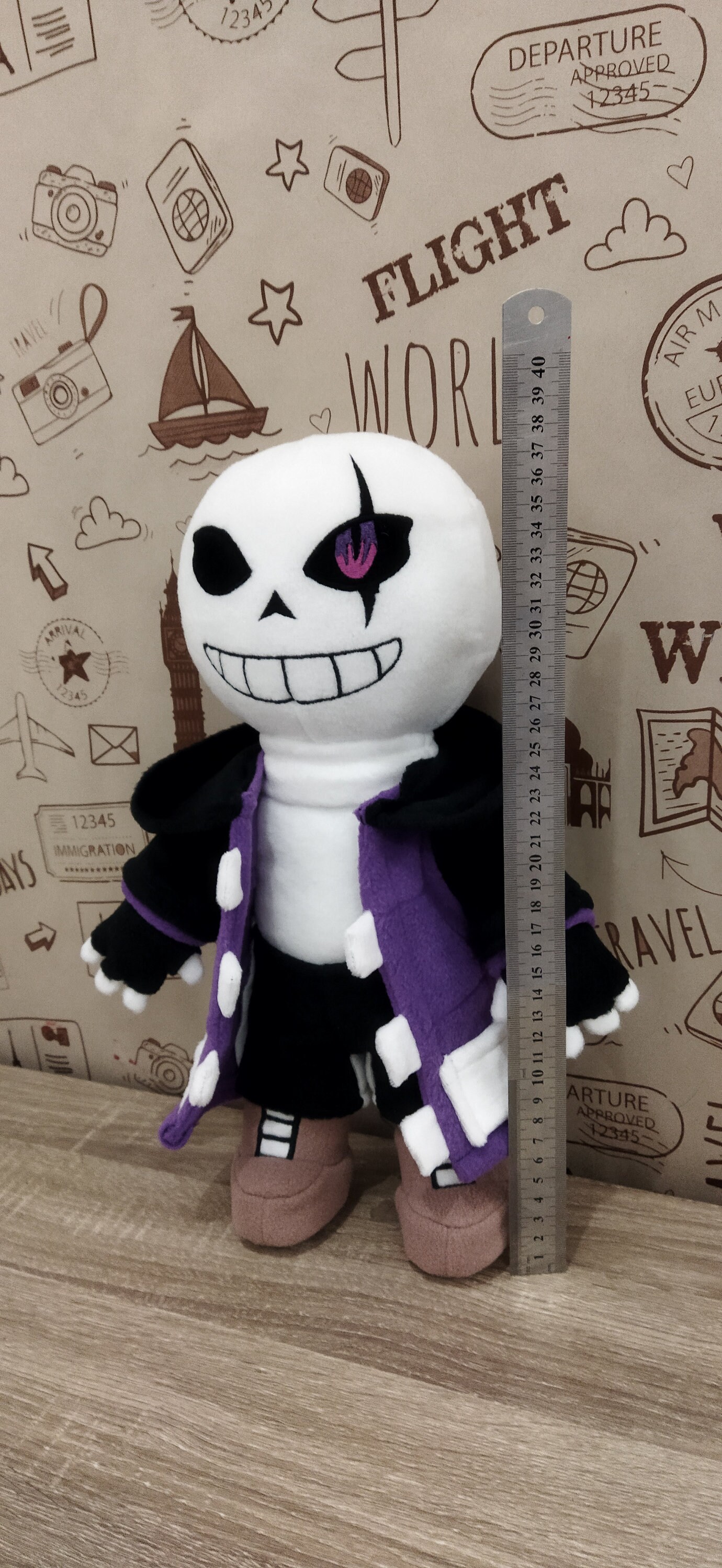 Cross Sans. Undertale. Large plush toy. Size 15 inch