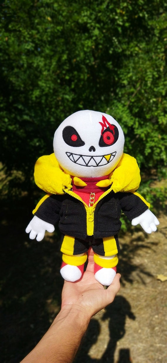 Killer Sans. Undertale. Large Plush Toy. Size 15 Inch 