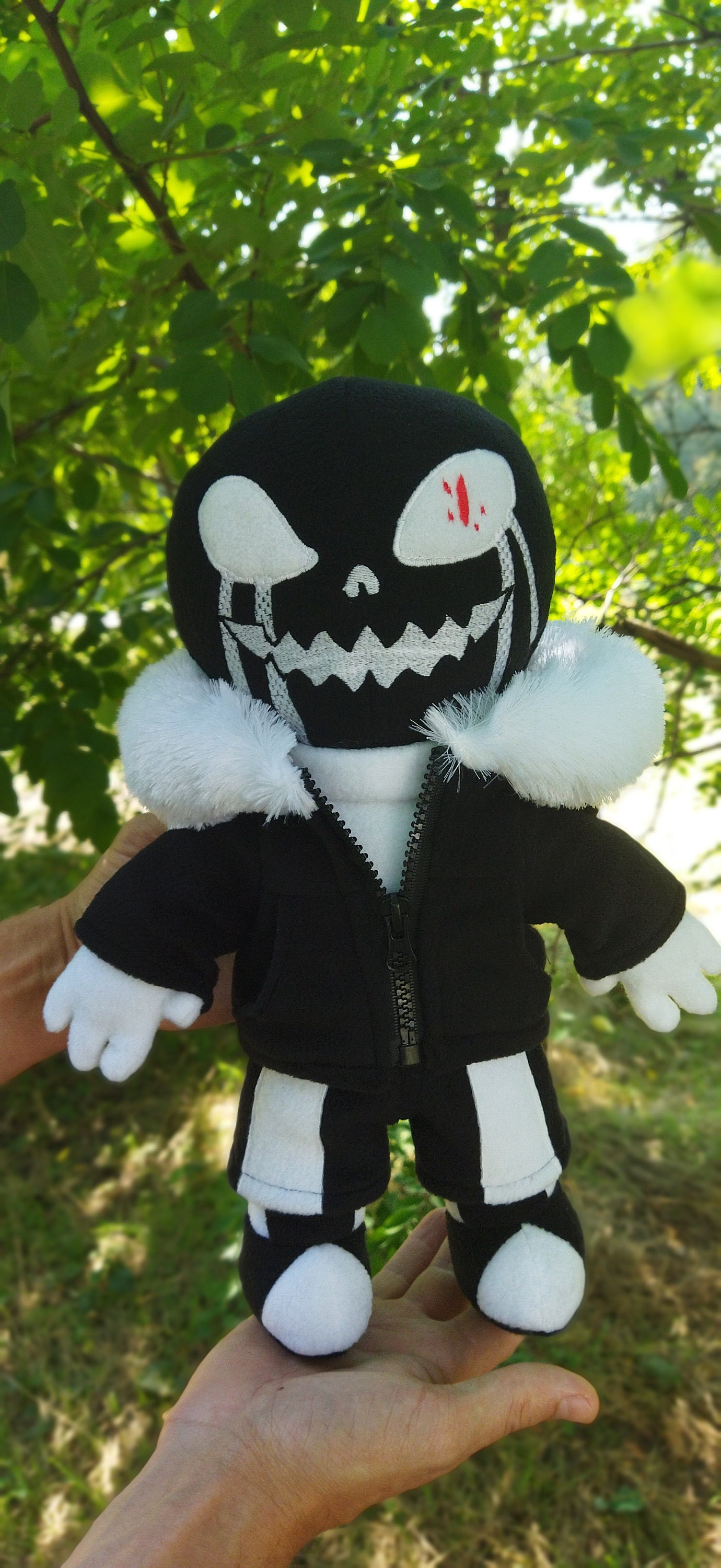 Killer Sans. Undertale. Large Plush Toy. Size 15 Inch 