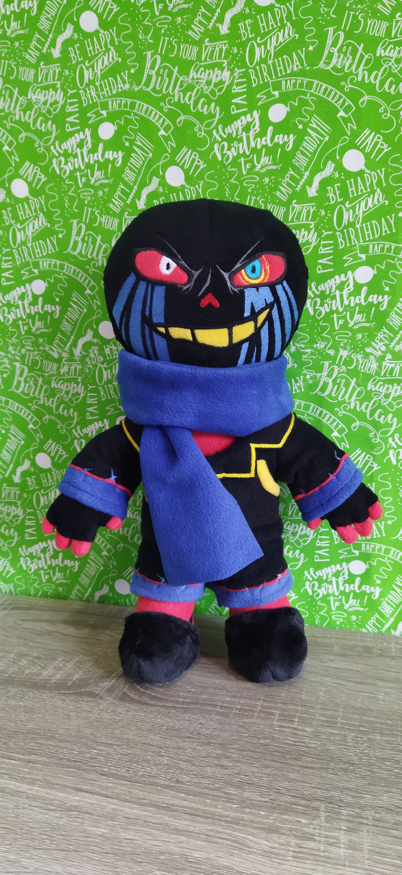 Reaper Sans. Undertale. Large Plush Toy. Size 14 Inch -  Finland