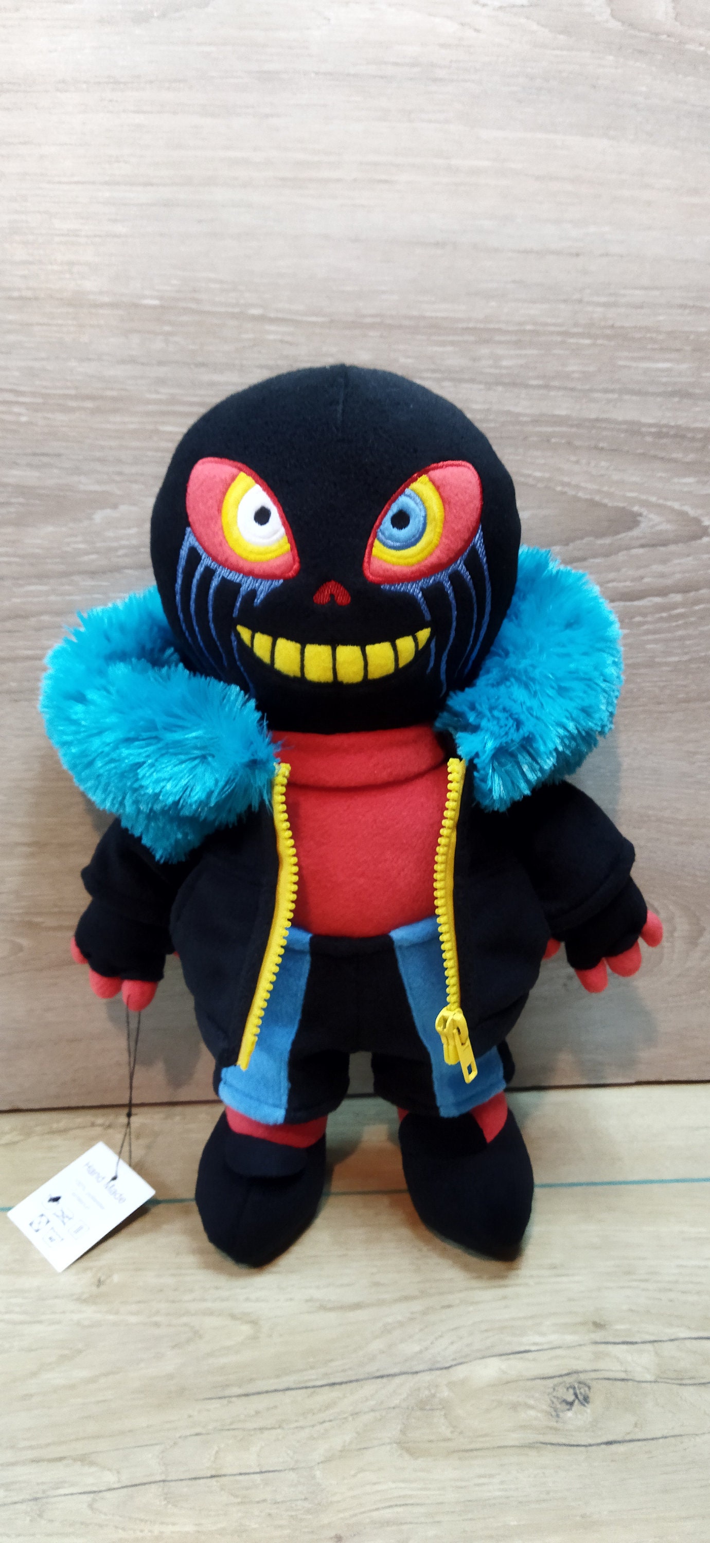 Reaper Sans. Undertale. Large Plush Toy. Size 14 Inch 