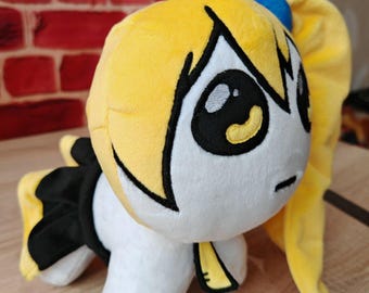YIPPEEE秋田ねる。 亞北ネル。うーん。ぬいぐるみ。サイズ 9 インチ