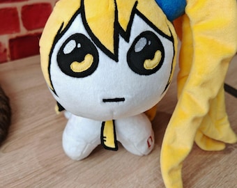 YIPPEEE秋田ねる。 亞北ネル。うーん。ぬいぐるみ。サイズ 9 インチ