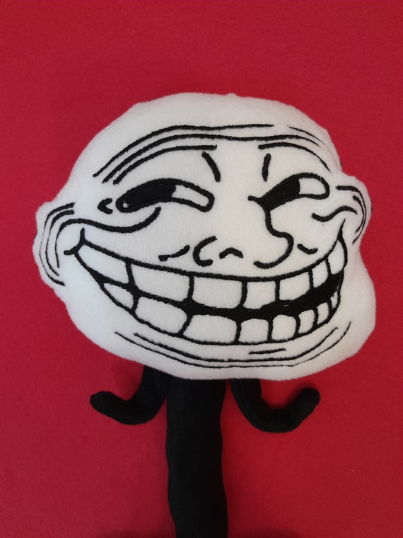 Terror Troll Face Ao Fundo Verde Foto de Stock - Imagem de