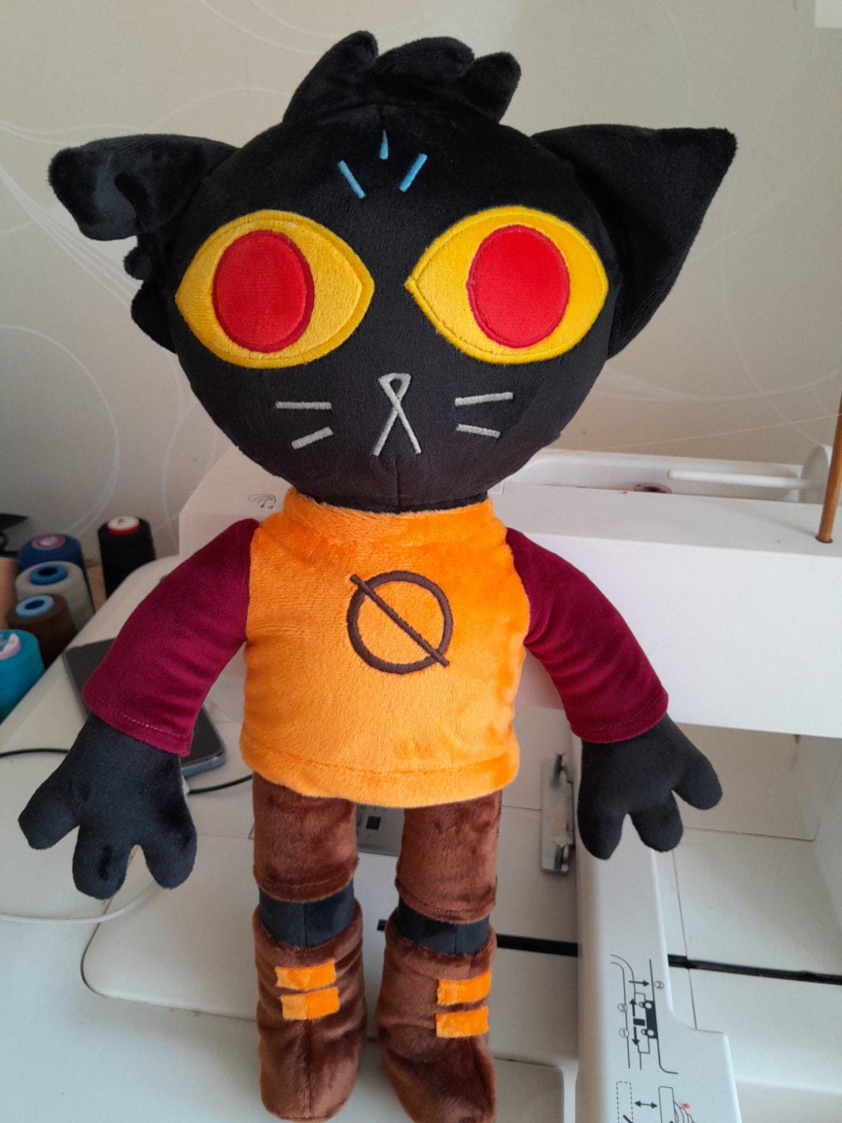 May. Margaret Borovski. Night in the Woods. Large plush toy. 17 inch