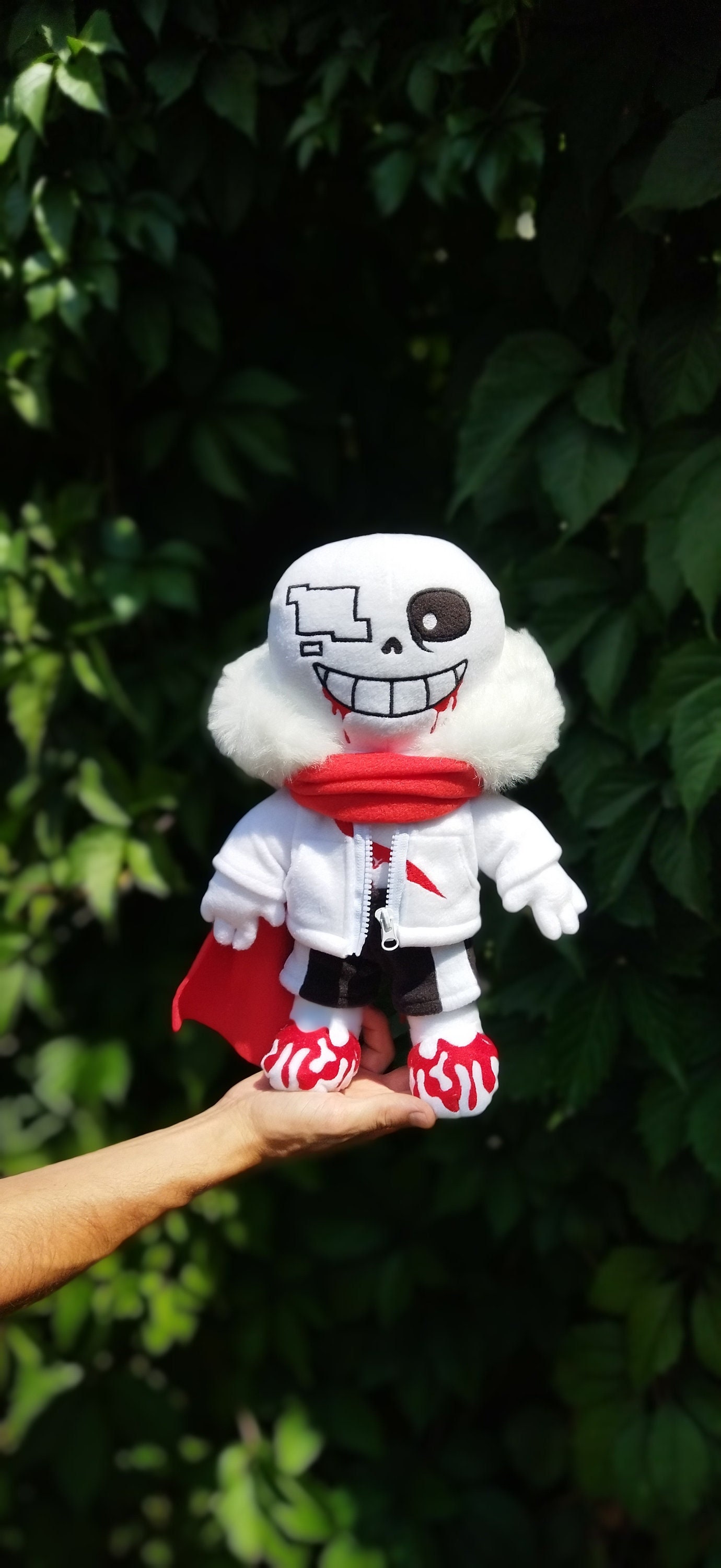 Killer Sans. Undertale. Large Plush Toy. Size 15 Inch 