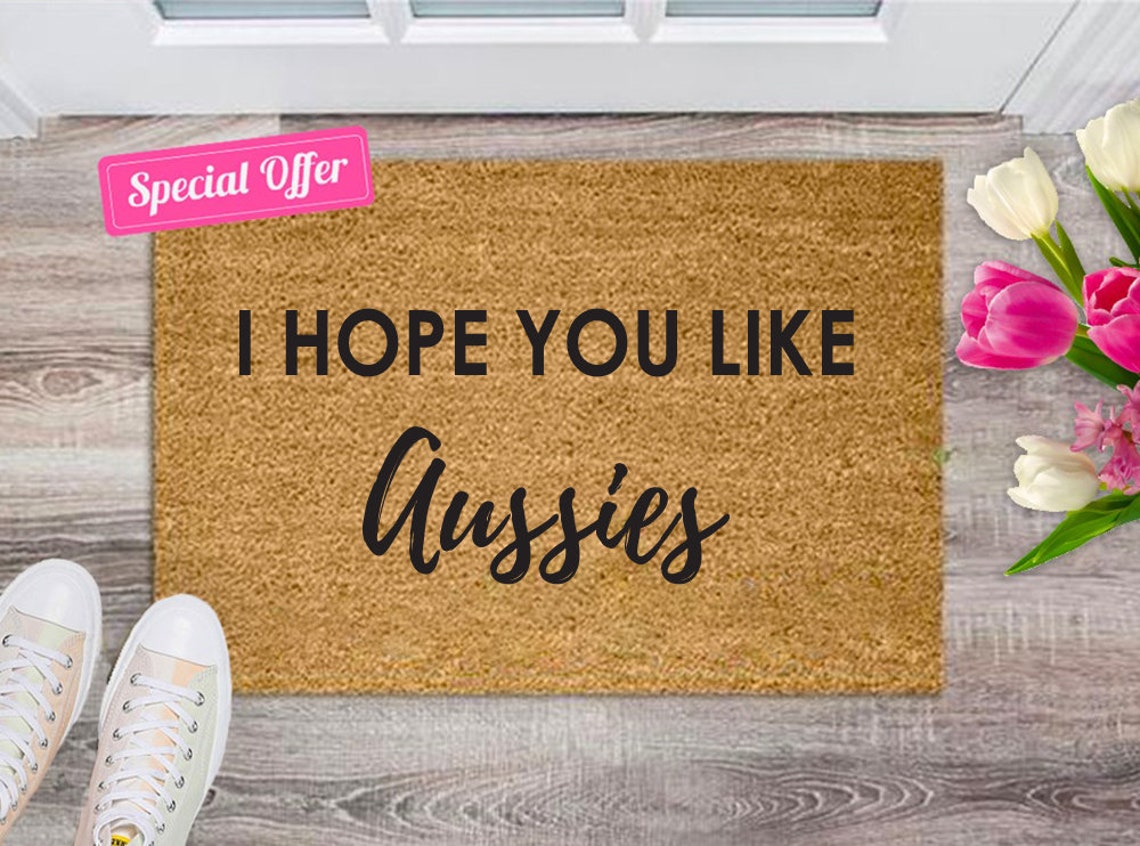 I hope you like Aussies Doormat Dog doormat Australian Etsy