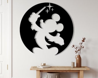 Mickey Magic Metal Sign - Disney Sign - Disney Wall Art - Sign For Home - Family Room Sign - Patio Decor - Disney Metal Decor -Birthday Gift