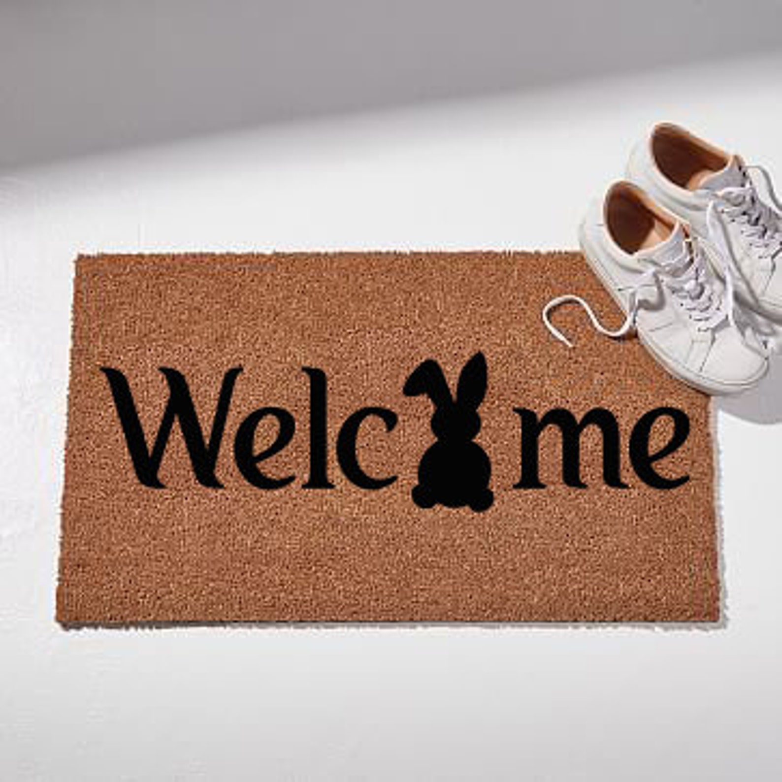 Bunny Doormat Easter Doormat Bunny Doormat Etsy