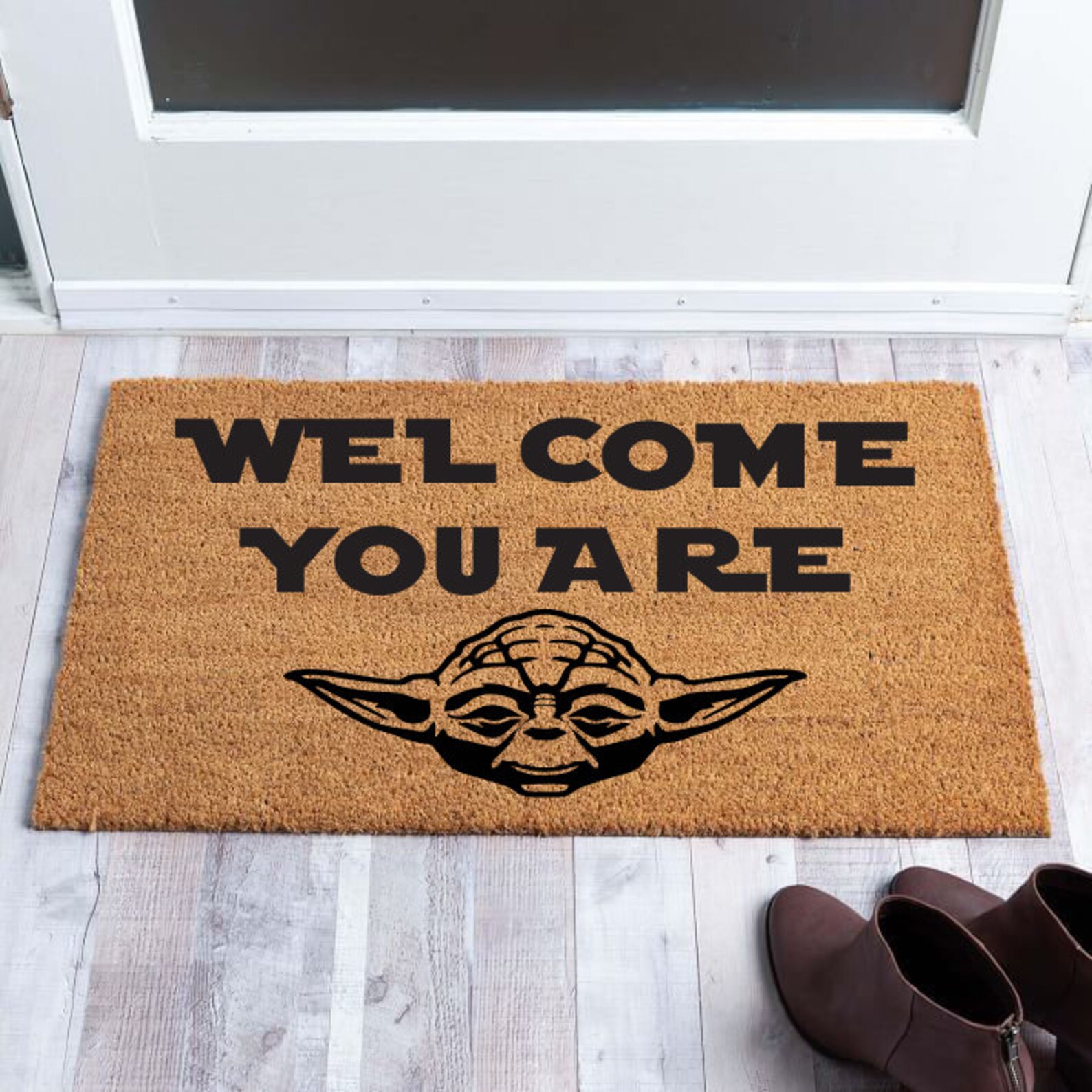 Baby Yoda Home Doormat Star Wars Mat Disney And Etsy