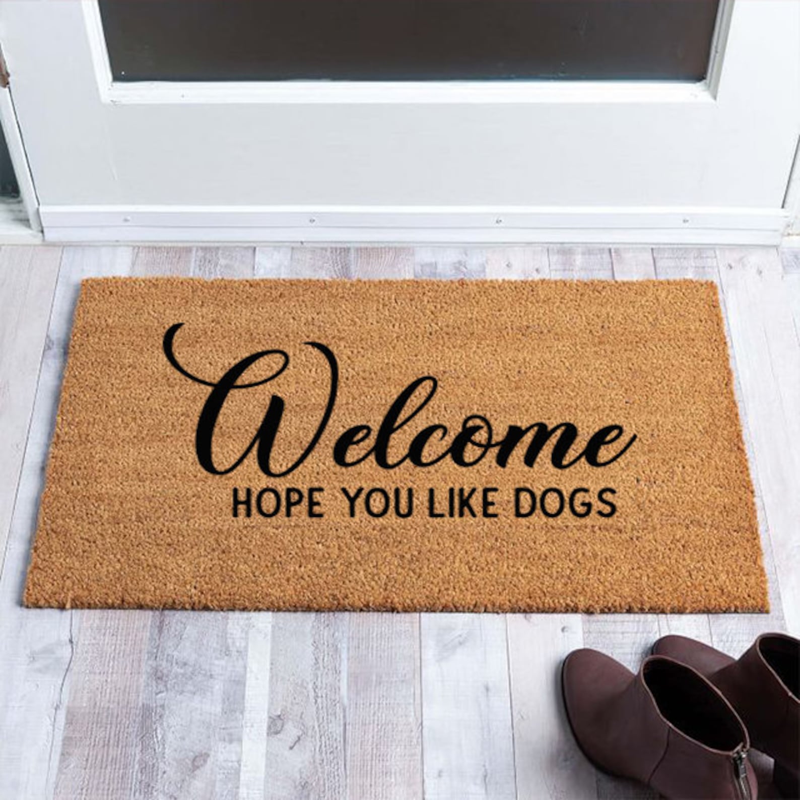 Hope You Like Dogs Doormat Dog Lovers Gift Funny Etsy