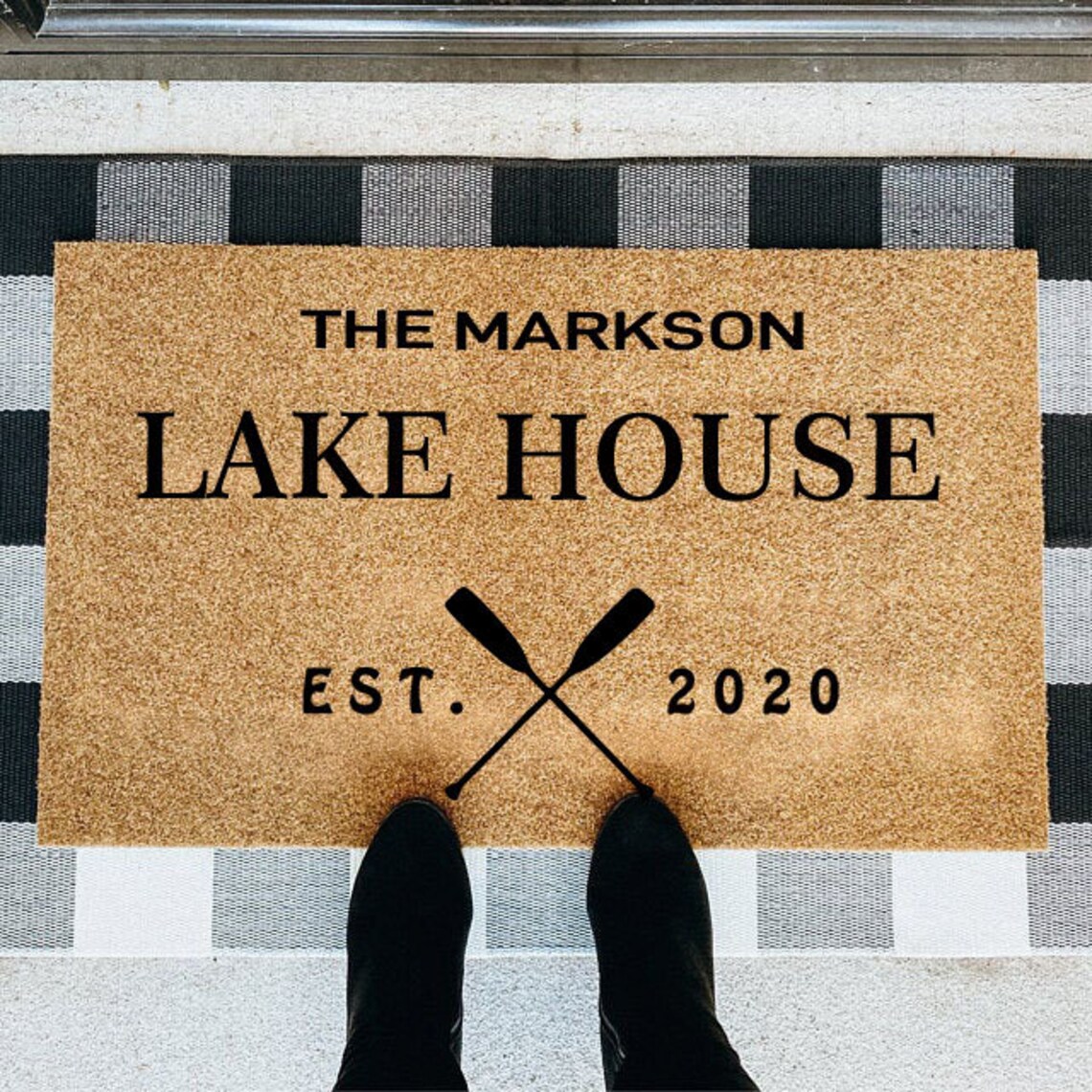 Personalized Doormat Lake Doormat Funny Doormat Family Etsy