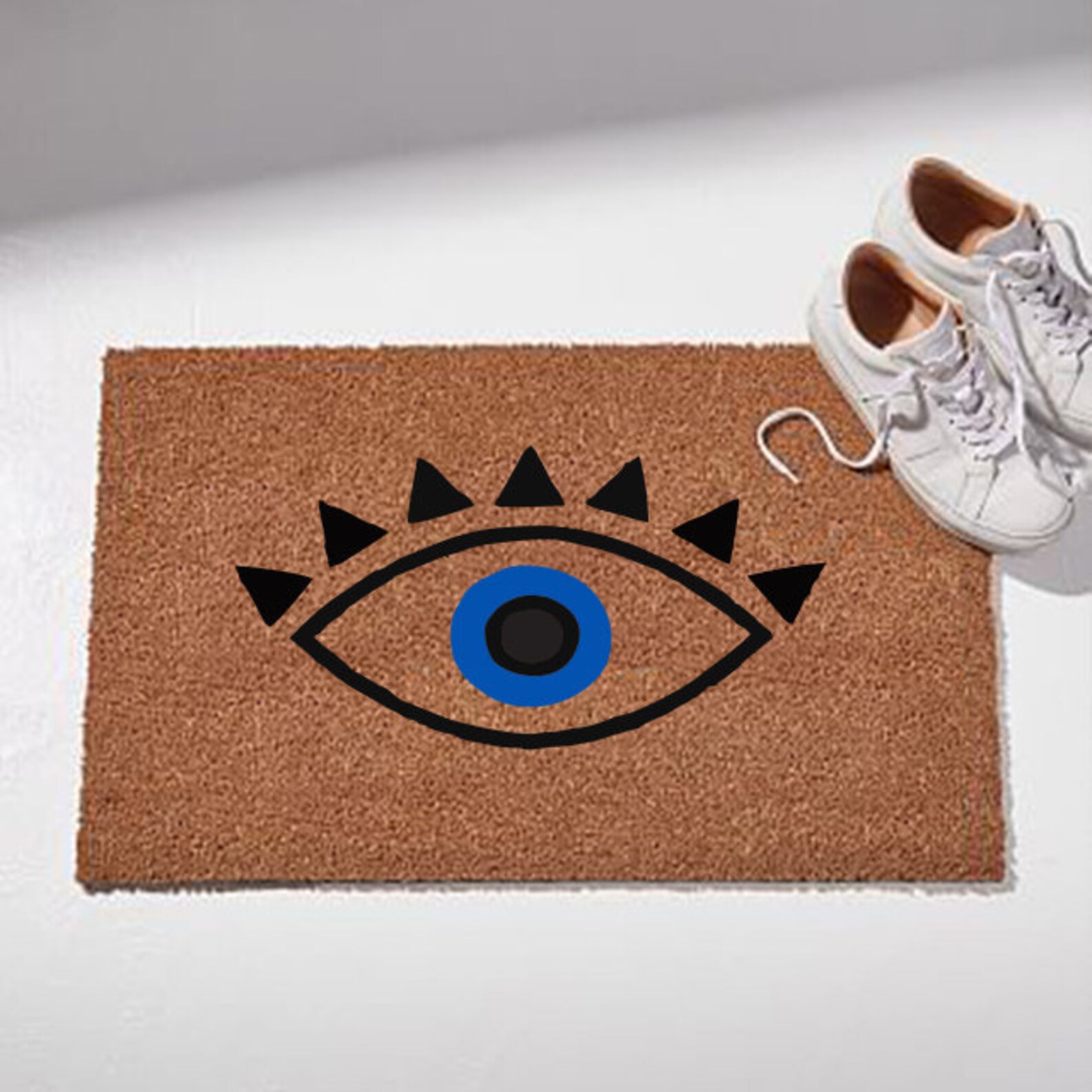 Evil Eye Doormat Custom Mat Housewarming Doormat Etsy