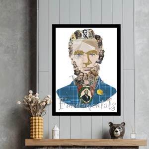 Abraham Lincoln, Digital Collage, Original Art, 18x24 Poster, Gettysburg, President