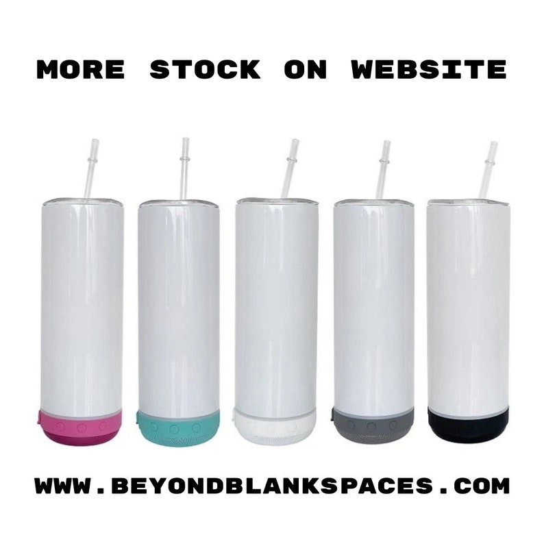 Bluetooth Sublimation Tumbler 20oz 9pk Sublimation Blank Etsy