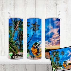 5 O'clock Somewhere | Beach | Sunset | Tumbler Wrap