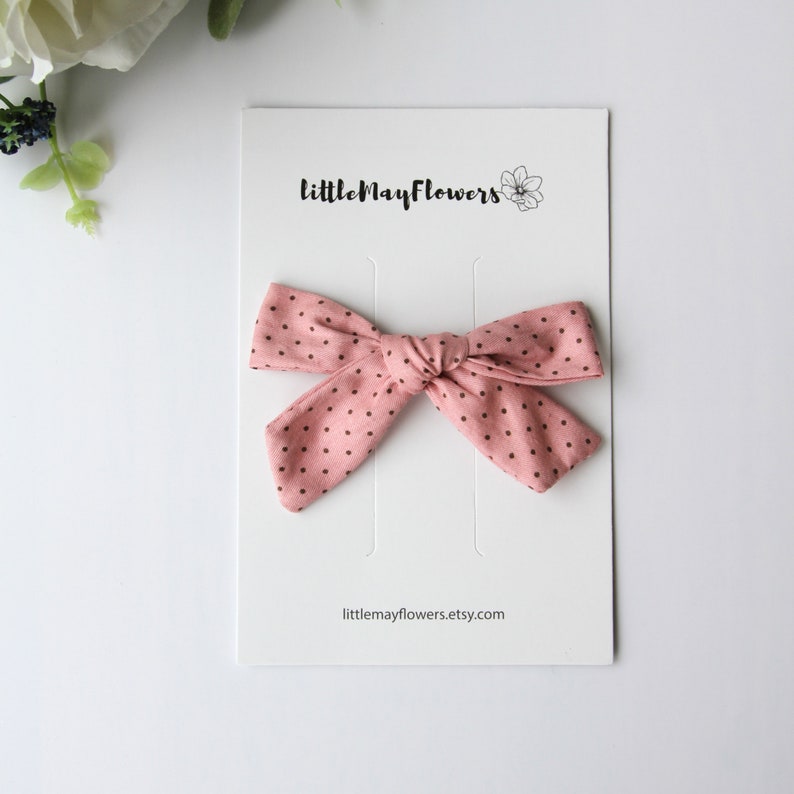 Hair Accessories for Baby and Toddler New Spring Floral Hand Tied Bow Clips Headbands|Handmade Bow Clips Headbands