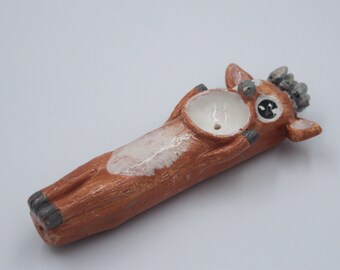 Christmas gift ceramic pipe reindeer