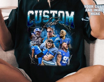 Comfort Colors Custom Football Bootleg Shirt, Bootleg Tee, Custom Baseball Shirt, Custom Basketball Shirt,Custom Boyfriend Shirt,Team Player