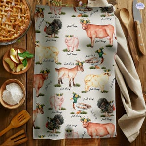 Subtle F*ck Trump Hand Towel, Farm Animal Kitchen Towel, Anti Trump Tea Towel, Bathroom Towel Set, FDT, Political Home Decor,Anti Maga Towel