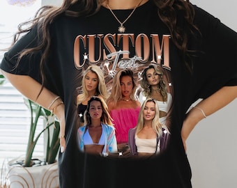 Custom Your Own Picture T-shirts, Custom Photos Wife Husband Shirts, Girlfriend Face Tee, Custom Photo Vintage T-Shirts, Insert Your Design