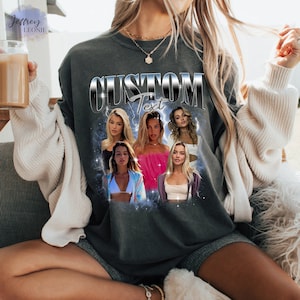Comforts Colors T-shirts, Vintage Custom Funny Rap Shirt, Custom Photo Vintage T-Shirts, Custom Girlfriend Tee, Custom Shirt With face