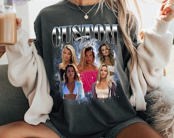 Comforts Colors T-shirts, Vintage Custom Funny Rap Shirt, Custom Photo Vintage T-Shirts, Custom Girlfriend Tee, Custom Shirt With face