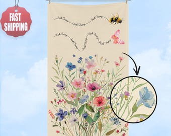 Subtle F*ck Trump Hand Towel, Flower Garden Kitchen Towel, Anti Trump Tea Towel,Bathroom Towel Set,FDT,Political Home Decor,Anti Maga Towel