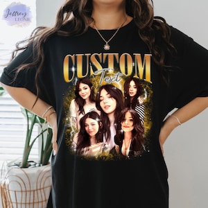 Custom Bootleg Shirt, Custom Your Own Bootleg Tee, Custom Shirt With Girlfriend Face,Custom Face Shirt For boyfriend,Insert Your Design Here
