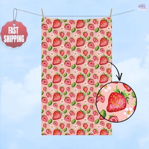Subtle F*ck Trump Hand Towel, Trump Sucks Strawberry Kitchen Towel, Anti Trump Towel, Political Home Decor, Anti Maga Towel, Hostess Gifts