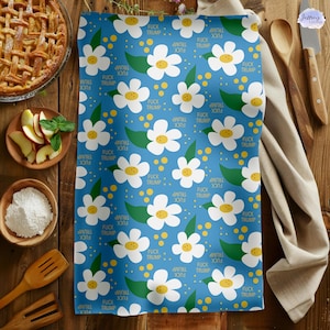Subtle F*ck Trump Hand Towel, Daisy Blue Kitchen Towel, Anti Trump Tea Towel, Bathroom Towel Set, FDT, Political Home Decor, Anti Maga Towel