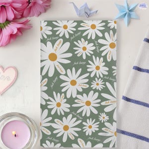 Subtle F*ck Trump Hand Towel, Daisy Floral Kitchen Towel, Anti Trump Tea Towel, Bathroom Towel Set, FDT,Political Home Decor,Anti Maga Towel