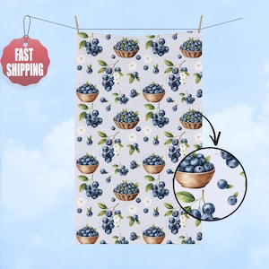 Subtle F*ck Trump Hand Towel, Blueberry Kitchen Towel, Anti Trump Tea Towel, Bathroom Towel Set, FDT, Political Home Decor, Anti Maga Towel