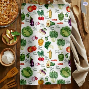 Subtle F*ck Trump Hand Towel, VegetableKitchen Towel, Anti Trump Tea Towel, Bathroom Towel Set, FDT, Political Home Decor, Anti Maga Towel