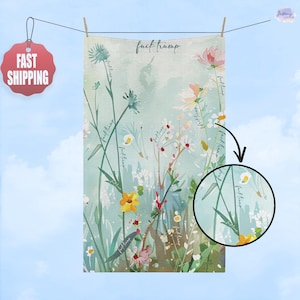 Subtle F*ck Trump Hand Towel, Floral Colorful Kitchen Towel,Anti Trump Tea Towel,Bathroom Towel Set,FDT,Political Home Decor,Anti Maga Towel