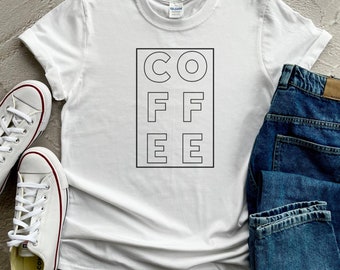 Camisa de café, Camisa de momlife, Amantes del café, Regalo, Regalo de madres, Regalo de café, Camisa de cafetería, Camisa de café minimalista, Camisa de maternidad