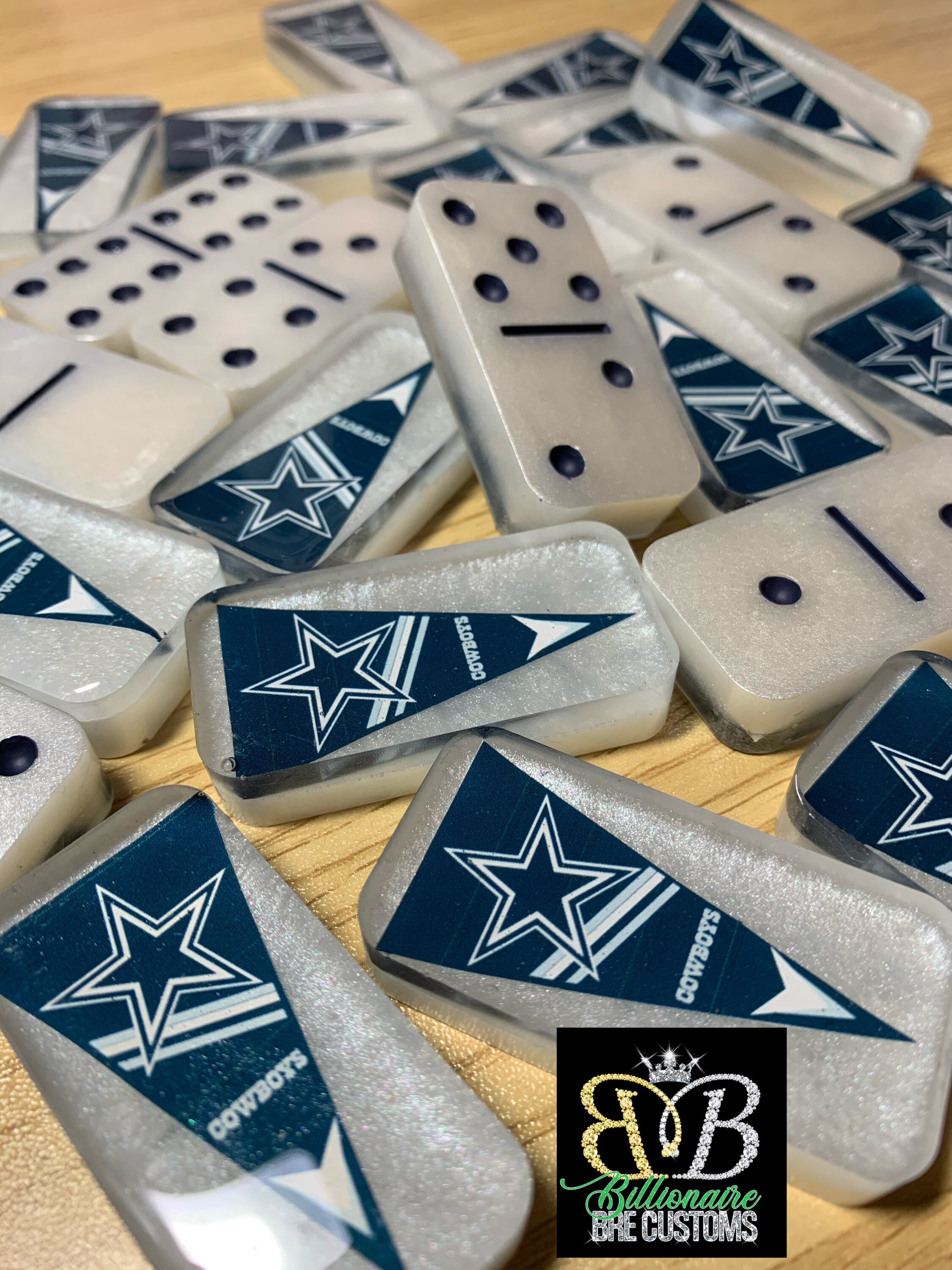 Ensemble domino personnalisé des Cowboys de Dallas Etsy
